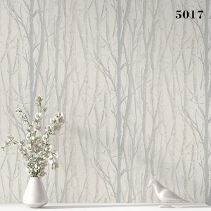 کاغذ دیواری طرح شاخ و برگ کد 5017